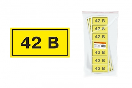 TDM ELECTRIC SQ0817-0008 Символ "42В" 35х100мм TDM